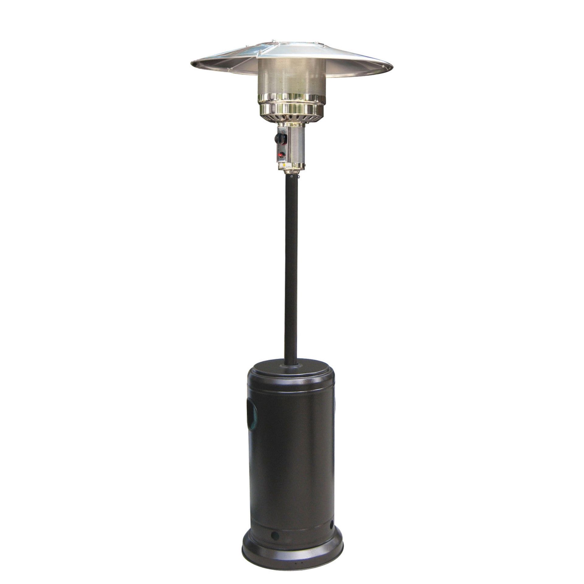 Outdoor patio heater SILVER, Material: steel with powder coated, Certifcation: CE Base: Dis.