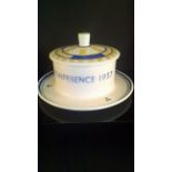 1937 R.I.B.I. BOURNEMOUTH CONFERENCE ROTARY INNER WHEEL POOLE POTTERY BUTTER DISH Made by Poole
