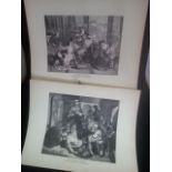 PAIR OF ENGRAVINGS c1900 OF PAINTINGS BY F R PICKERSGILL (1820 - 1900) . "The Death of Foscari" & "