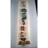 COLLECTION OF 10 RUSSIAN USSR PIN BADGES A collecting of 10 Russian pin badges to include Lenin