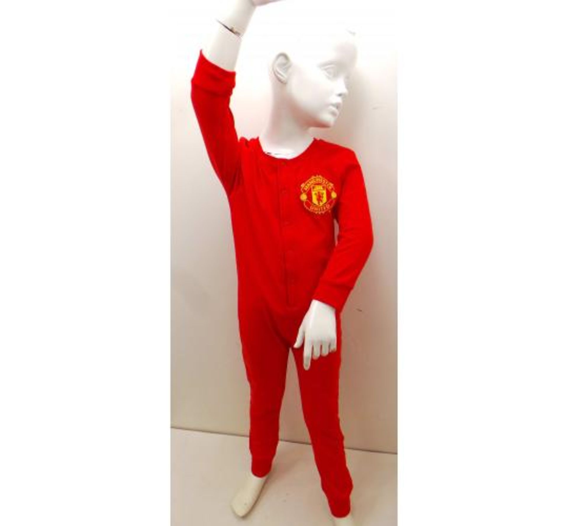 Wholesale Joblot of 25 Official Manchester United Childrens Red Onesies - Image 2 of 5