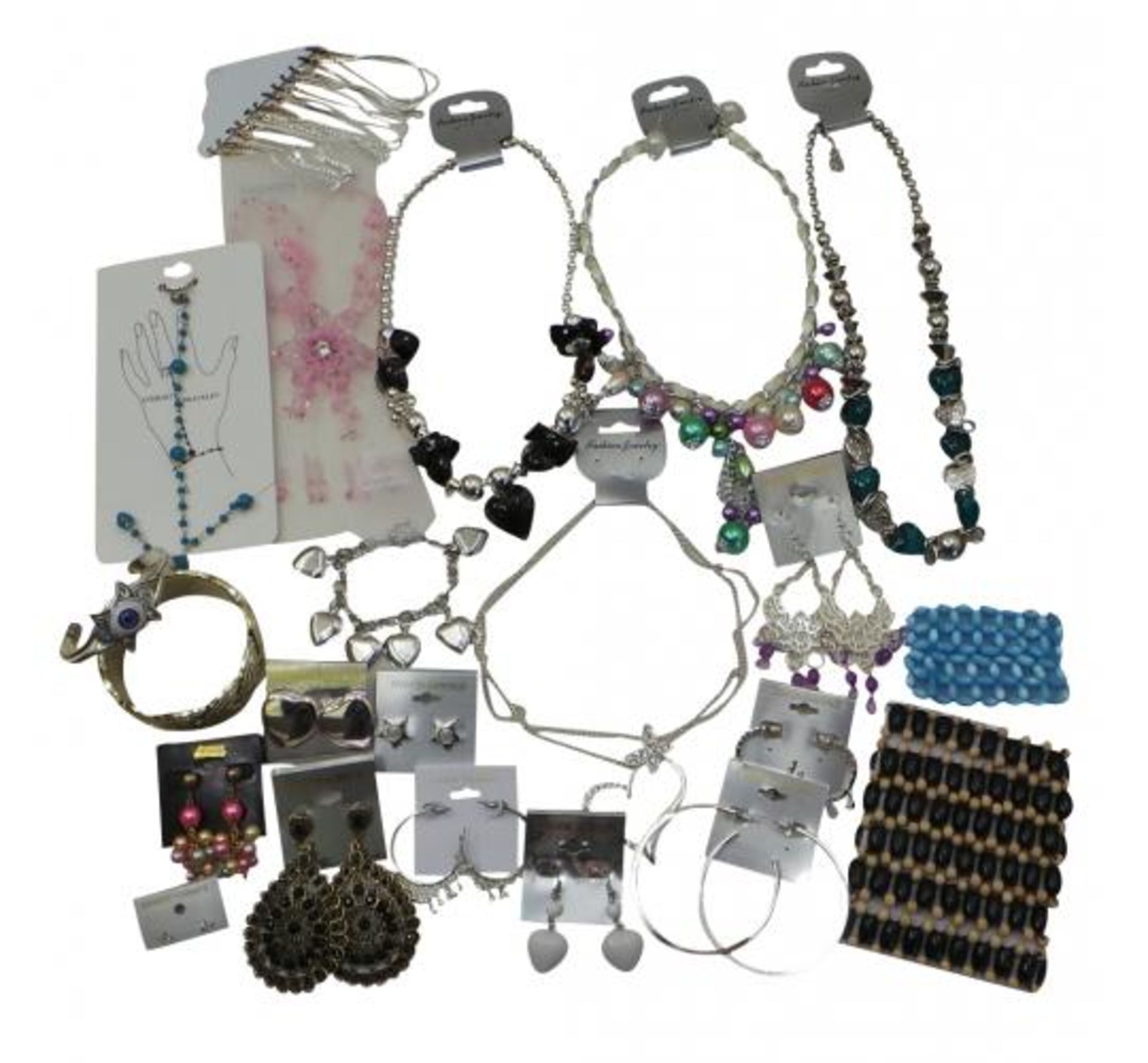 Joblot of 1000 Fashion Jewellery Mixed Necklaces, Earrings and Bracelets - Image 2 of 5