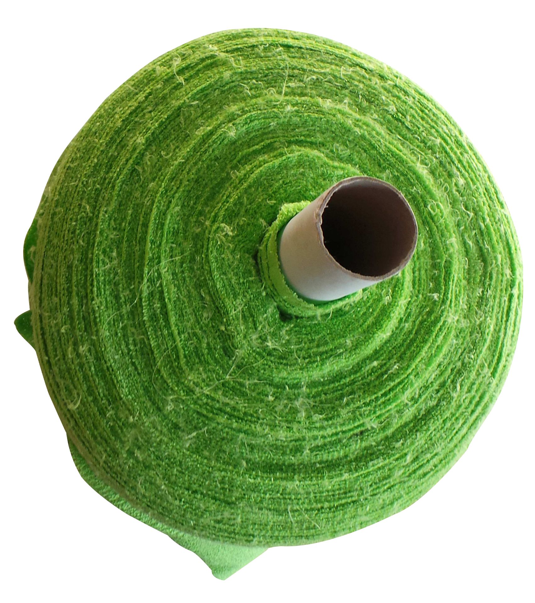 One Off Joblot of 100 Square Metres of Lime Green Terry Cotton/Nylon Fabrics - Image 5 of 5