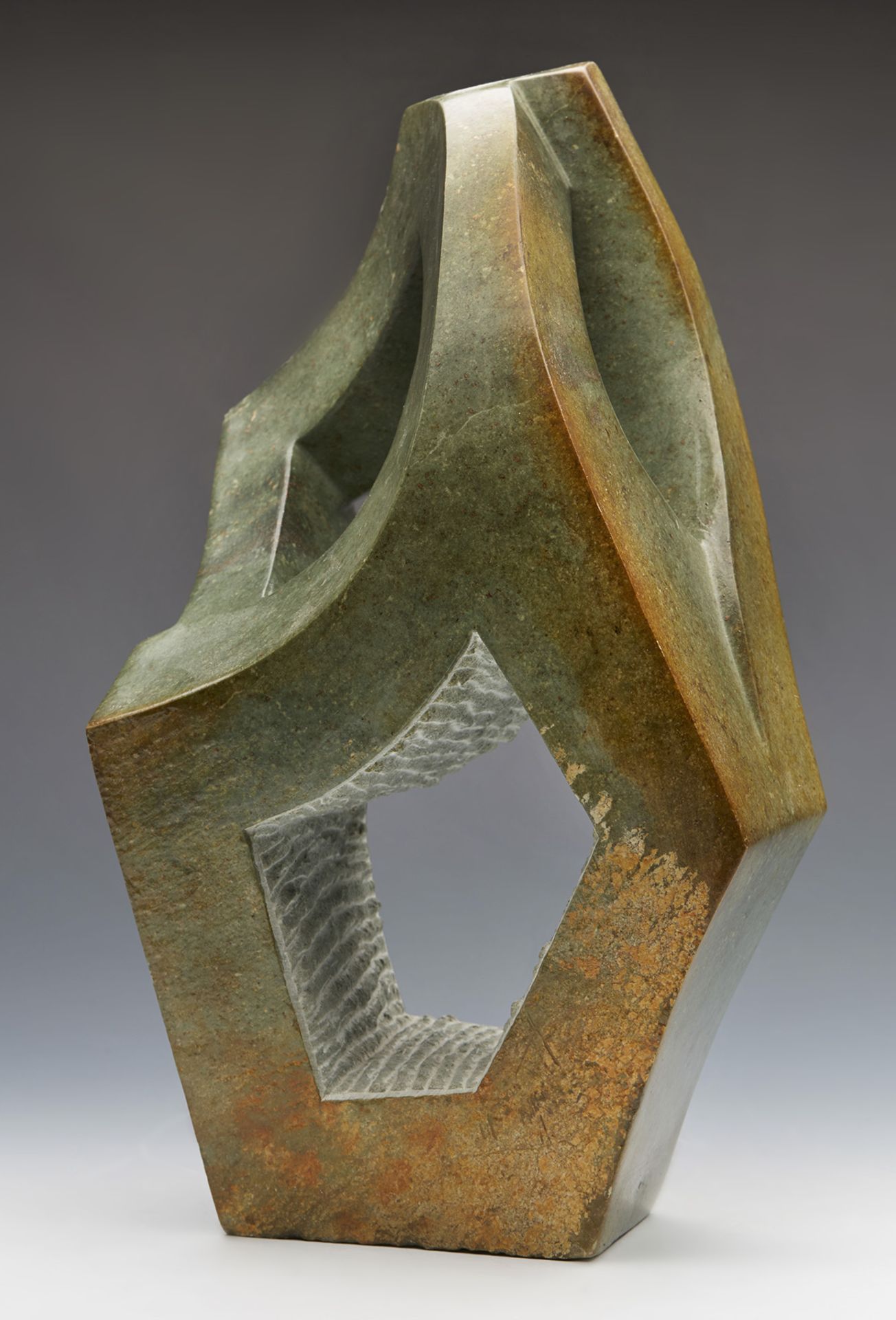 African Abstract Form Opalstone Sculpture By Lincoln Muteta 20Th C. - Image 3 of 8