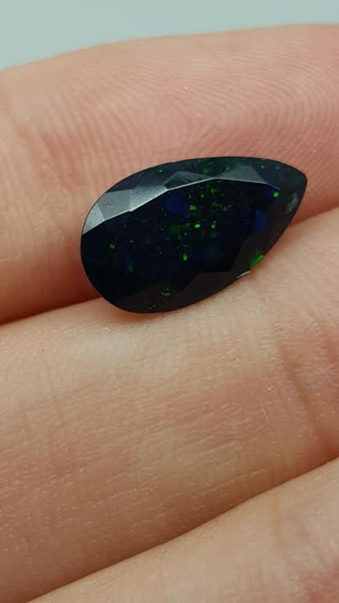 2.14 ct natural loose black opal with play of colour - Image 2 of 2