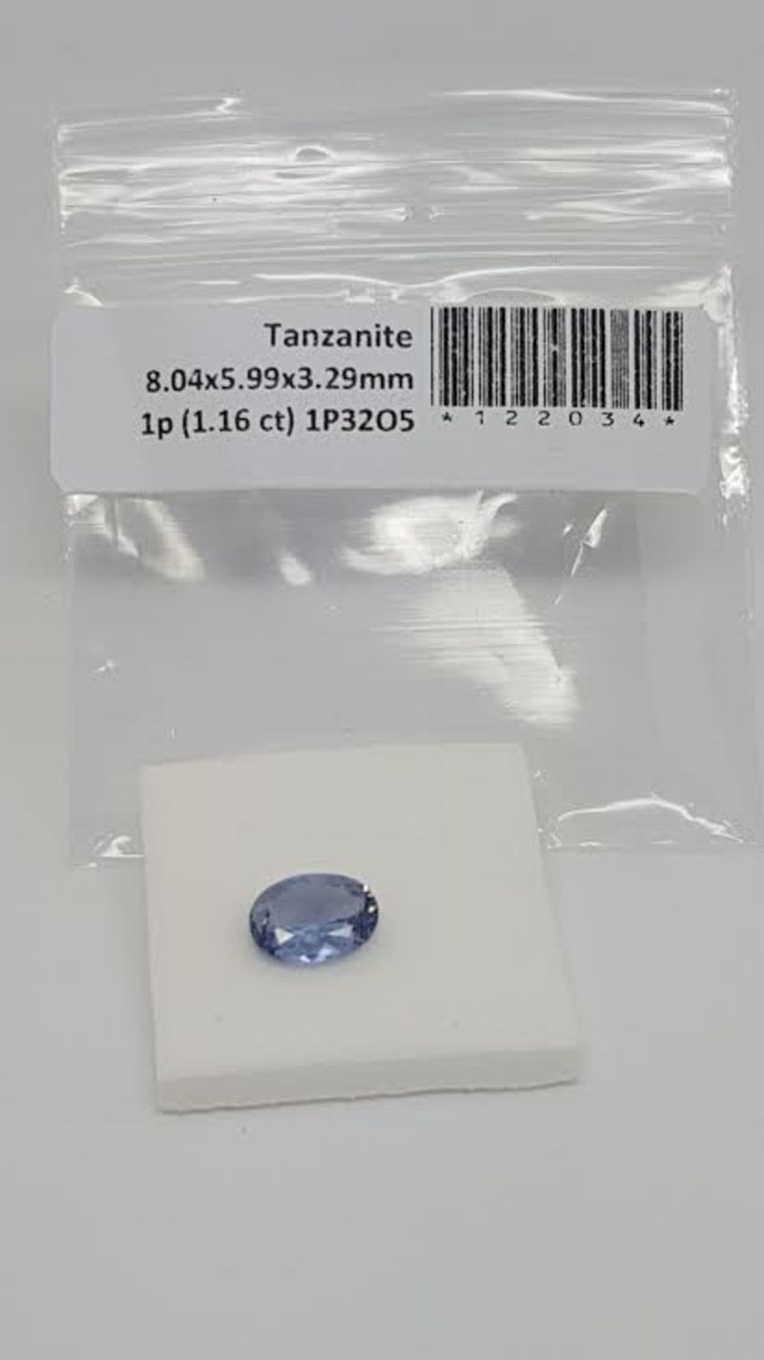 1.16 ct natural loose tanzanite