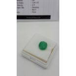 5.20 ct natural loose certified emerald
