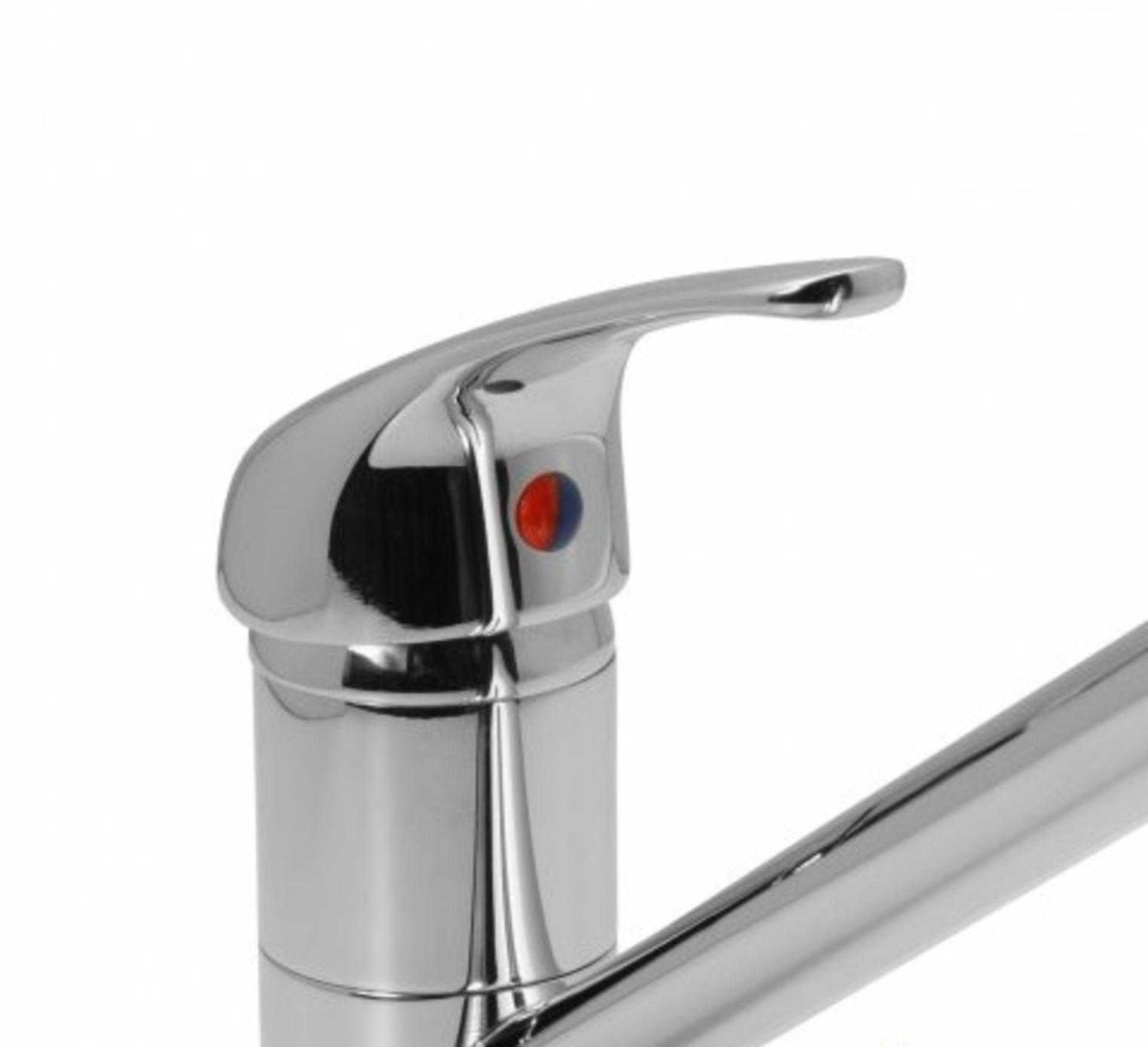 AA102- Tessa Chrome Plated Kitchen Mixer Tap - Swivel Spout The lengthy, bold design of the Tessa - Image 3 of 3