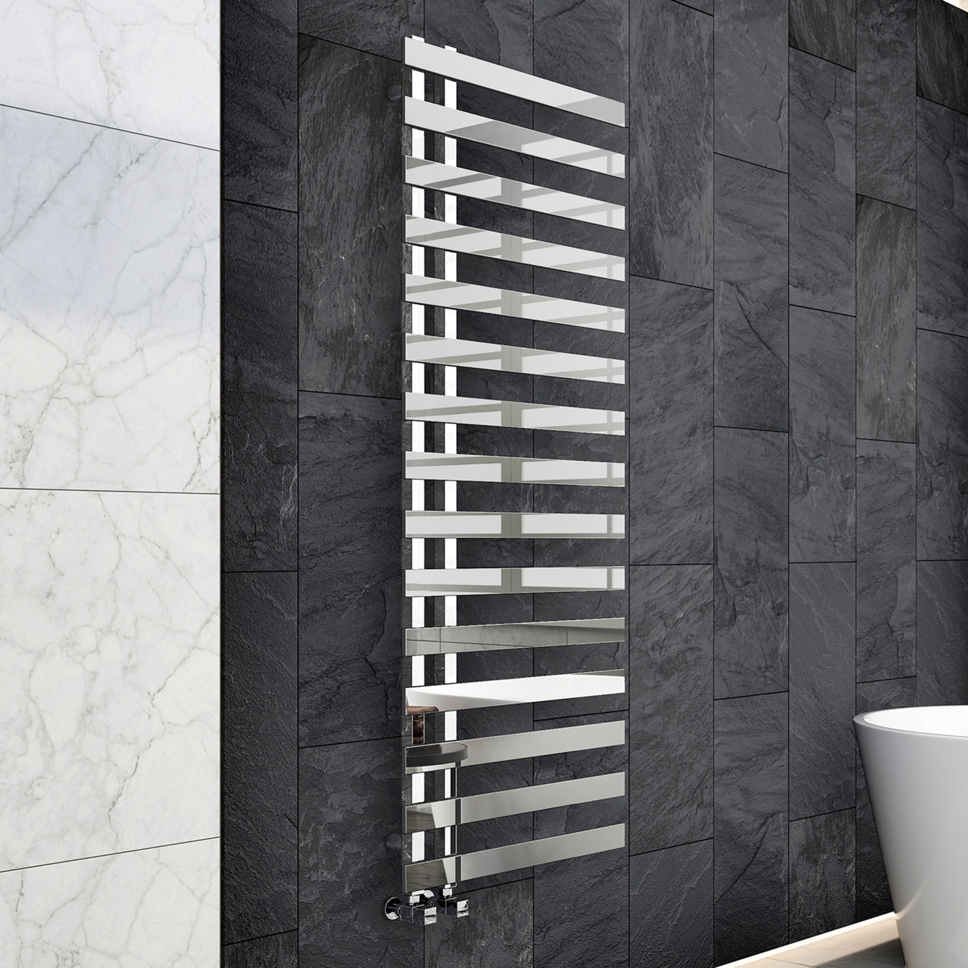 AA60- 1569x600mm Stainless Steel Designer Towel Radiator - Polished Finish. RRP £499.99 We bring you