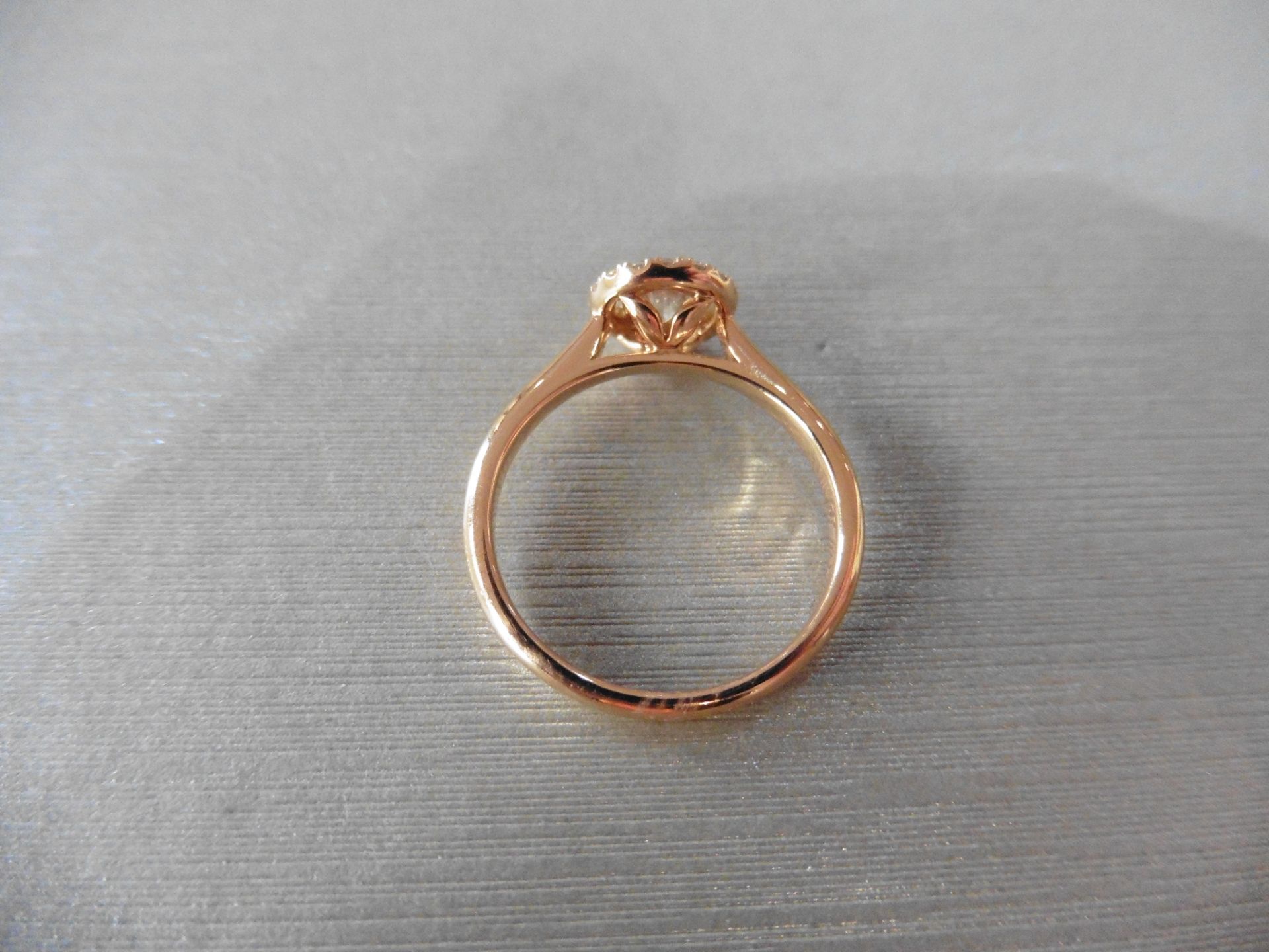 Brand new 18ct rose gold diamond set ring with a 0.30ct brilliant cut diamond, I/J colour which is - Image 2 of 4