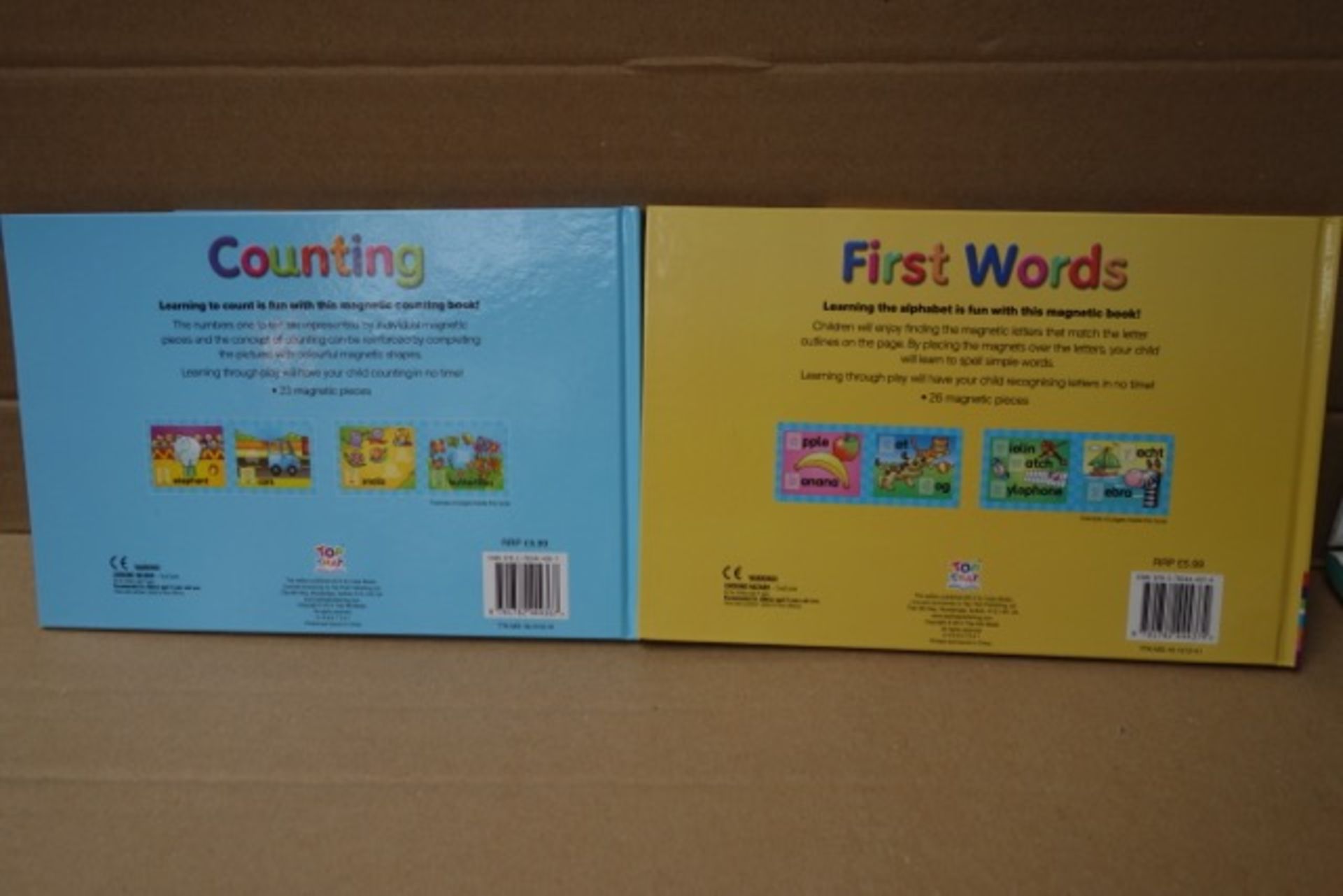 60 x Sets of 2 First Words & Counting Magnetic Books. Learning first words and count with this - Image 2 of 3