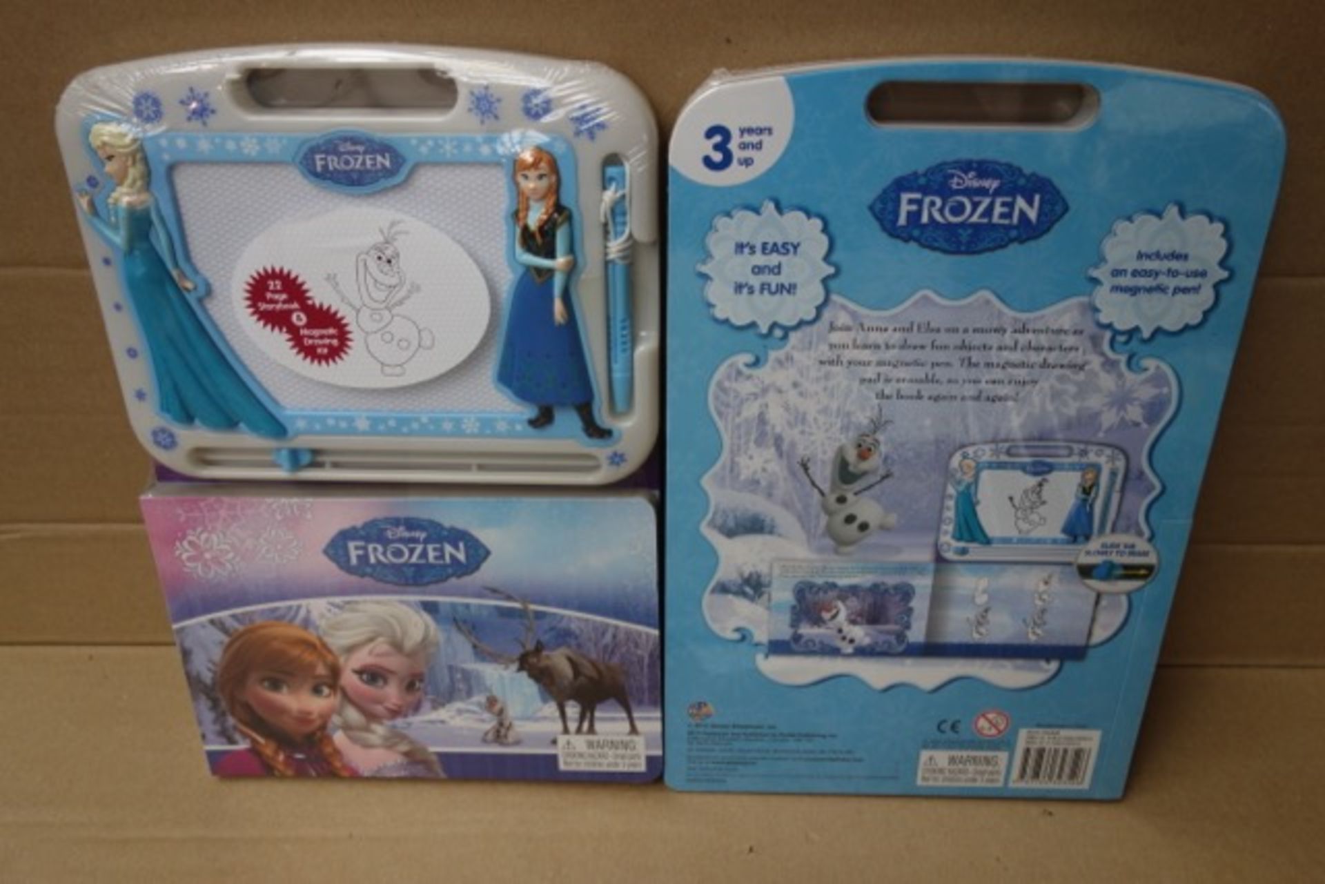60 x Disney Frozen Storybook & Magnetic Drawing Kit's. It's easy and it's fun! Easy to use mess free