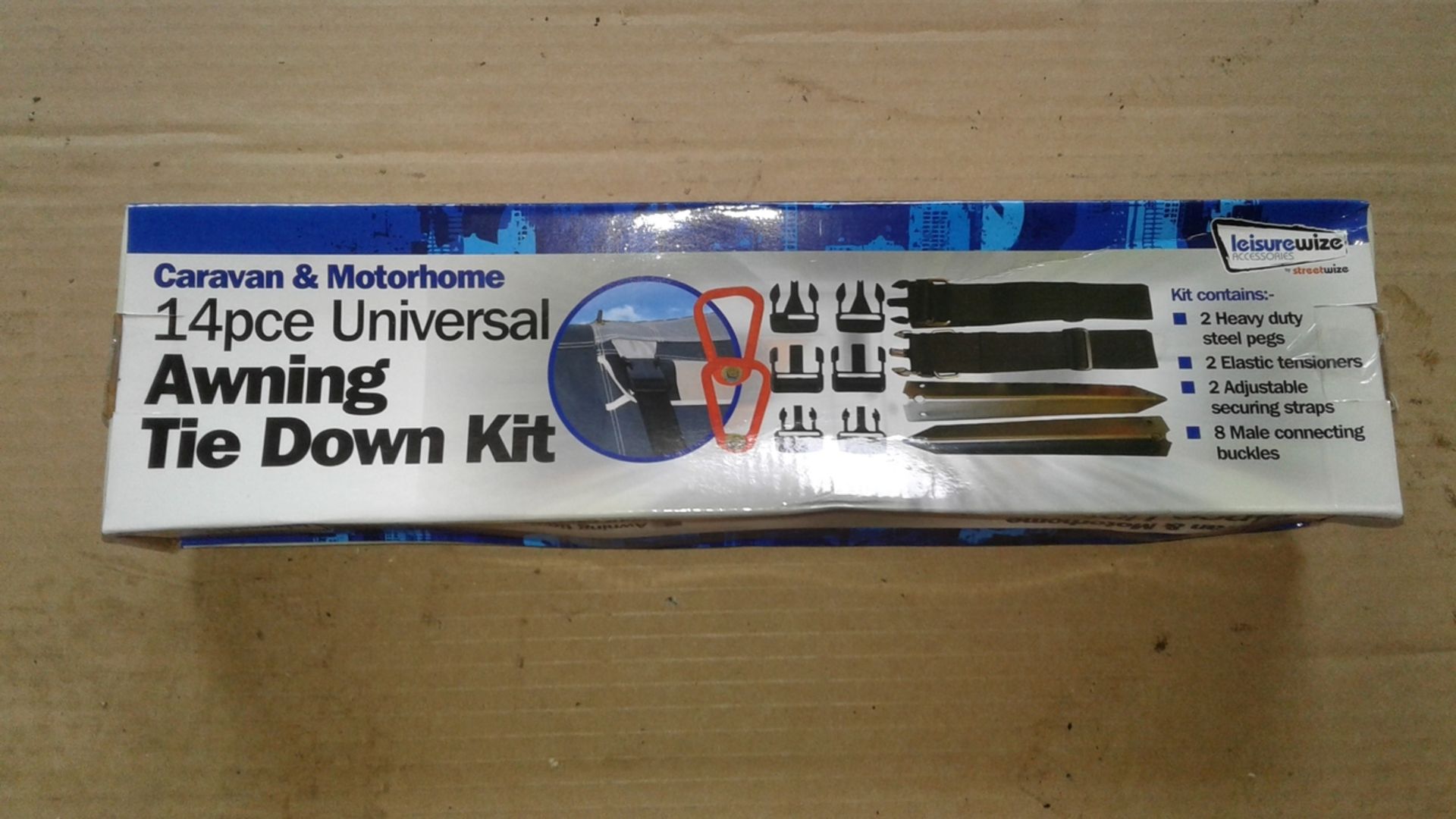 8 x sets - brand new 14pc awning tie down kit ( some damage packaging - items brand new inside ) rrp - Image 2 of 4