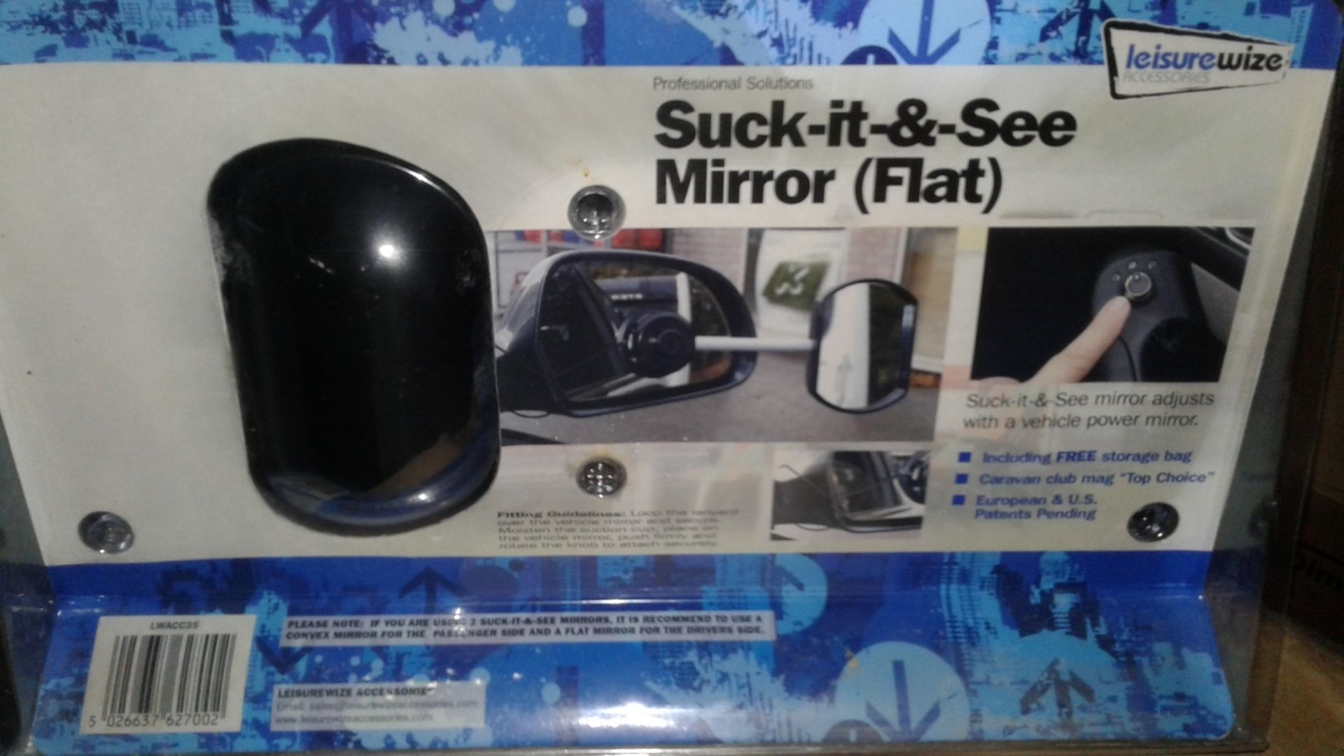 6pcs - brand new suck it and see stick on suction mirror - rrp £14.99 ( 6pcs in lot ) - Image 2 of 3