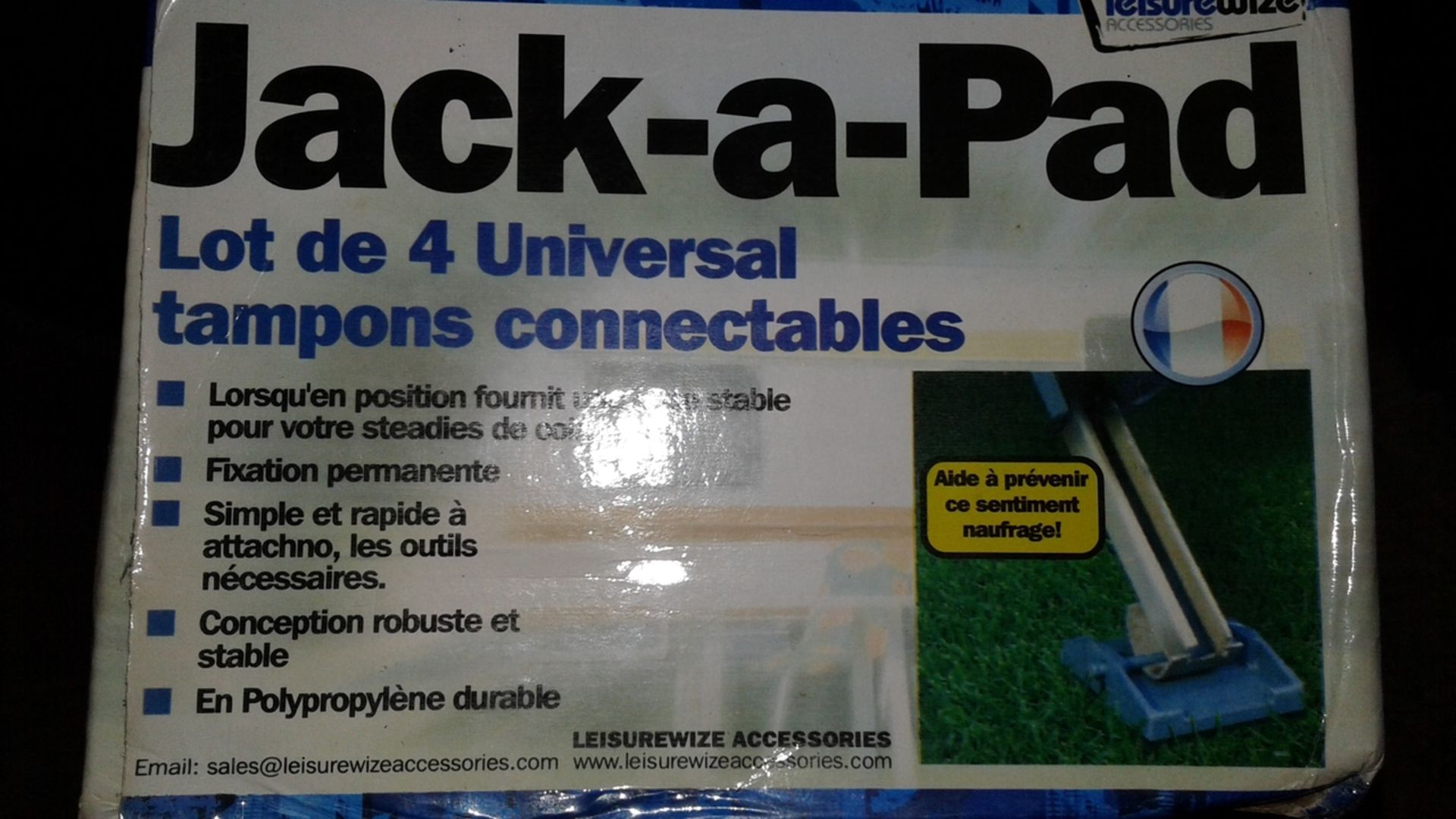 10 sets of Jack a pad Konnect a pad caravan feet stabilisers - some damage packaging rrp £9.99 - Image 2 of 3