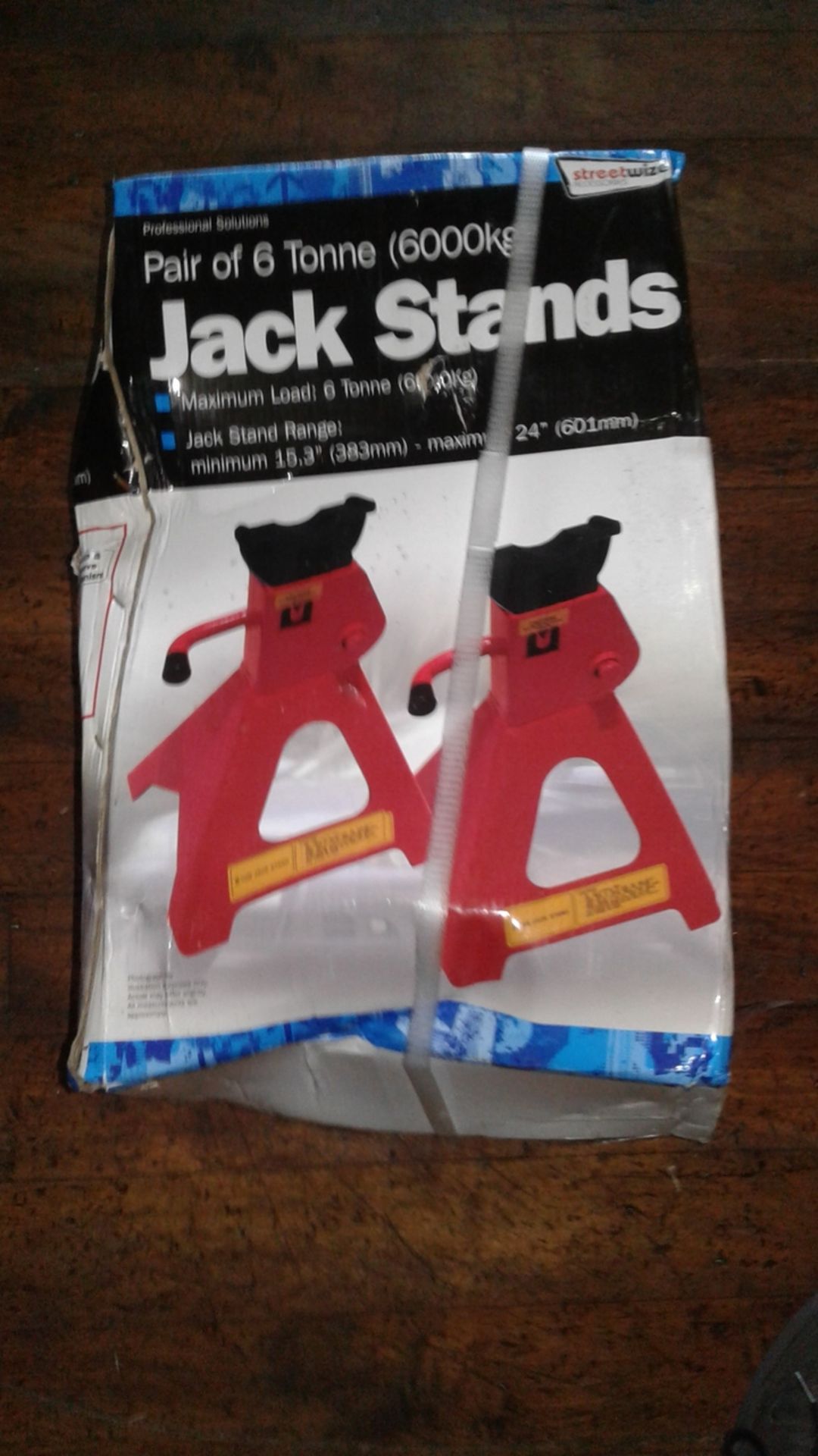 Pair of 6 tonne Axle jack stands - new unused heavy duty - damage box - items brand new rrp £49.99 a - Image 2 of 2