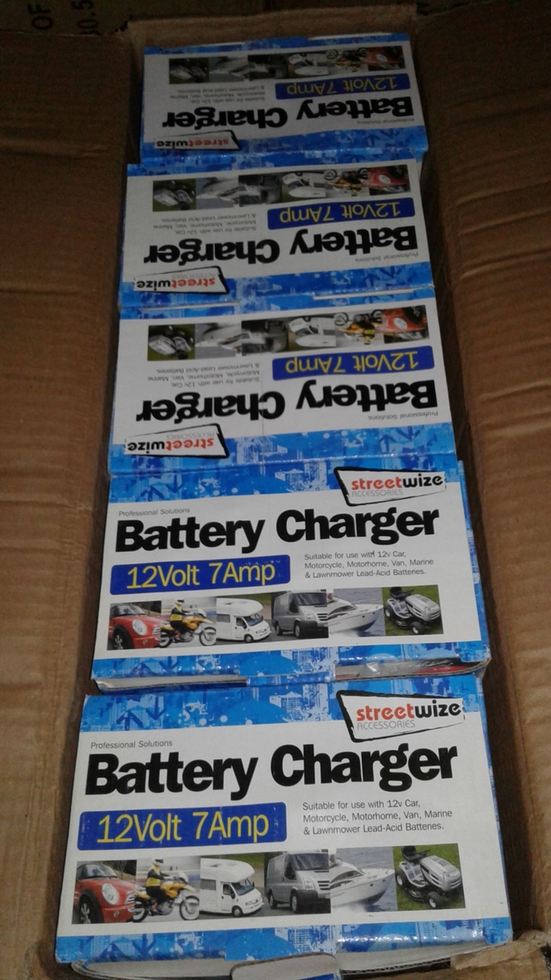 5pcs x brand new 12V 7 amp battery charger -