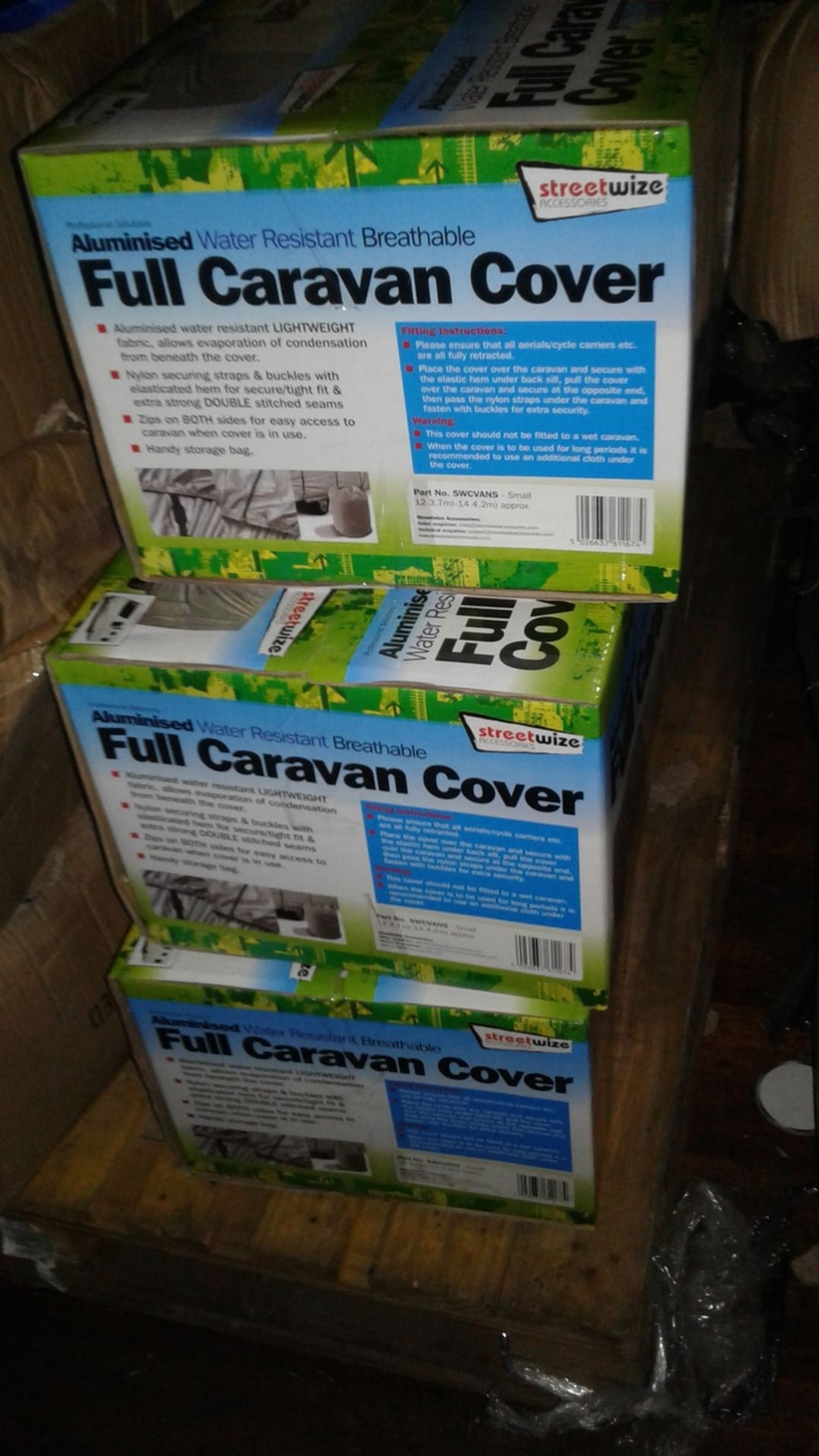 1 x aluminiumised breathable caravan cover - brand new - small size - 12- 14ft rrp £79.99 - Image 3 of 3