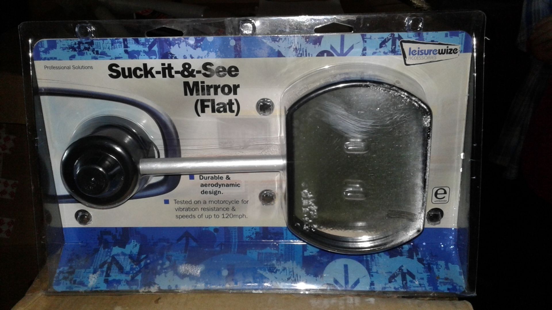 6pcs - brand new suck it and see stick on suction mirror - rrp £14.99 ( 6pcs in lot )