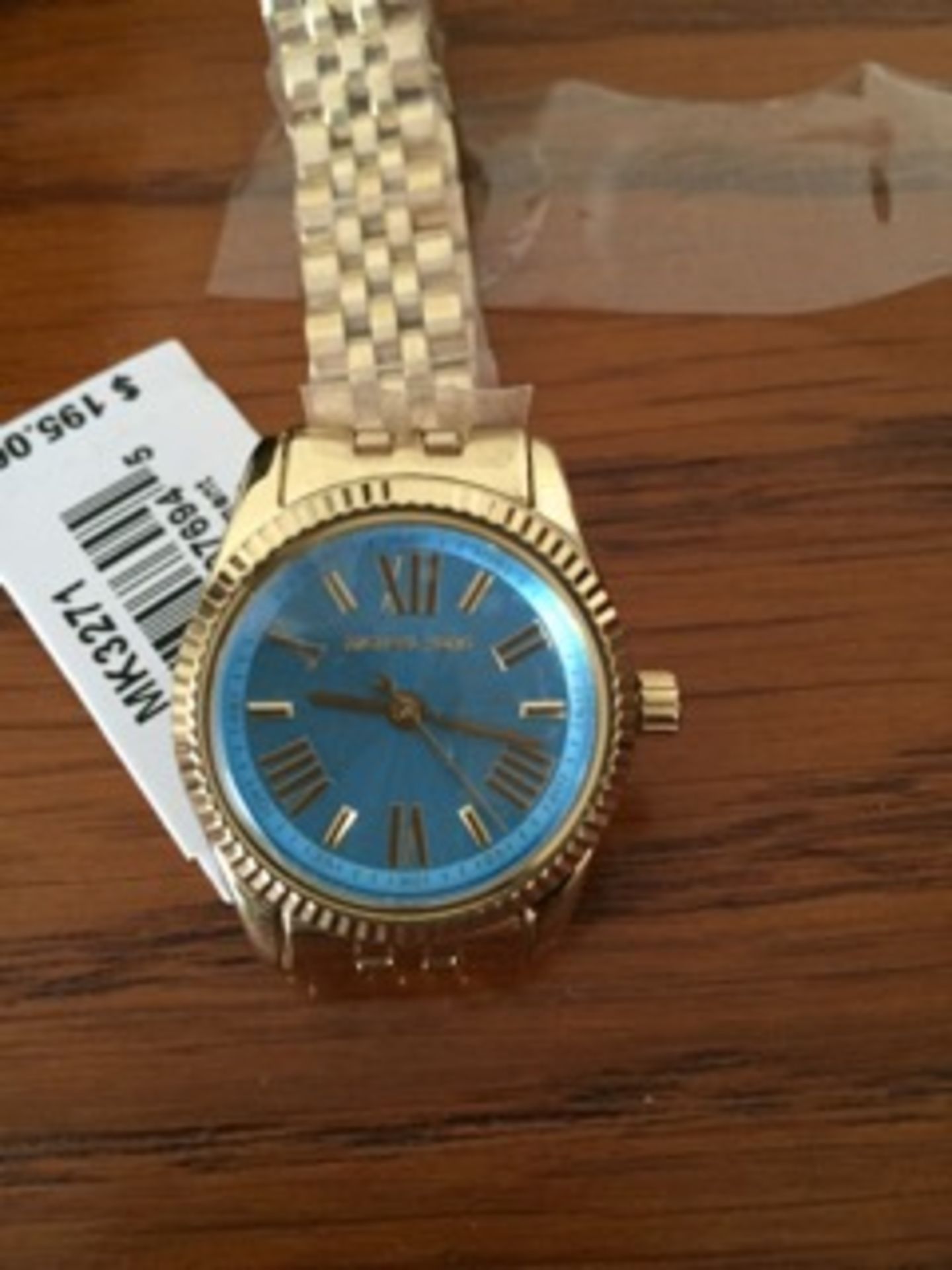 Michael Kors ladies quartz watch with turquoise dial - Image 2 of 5