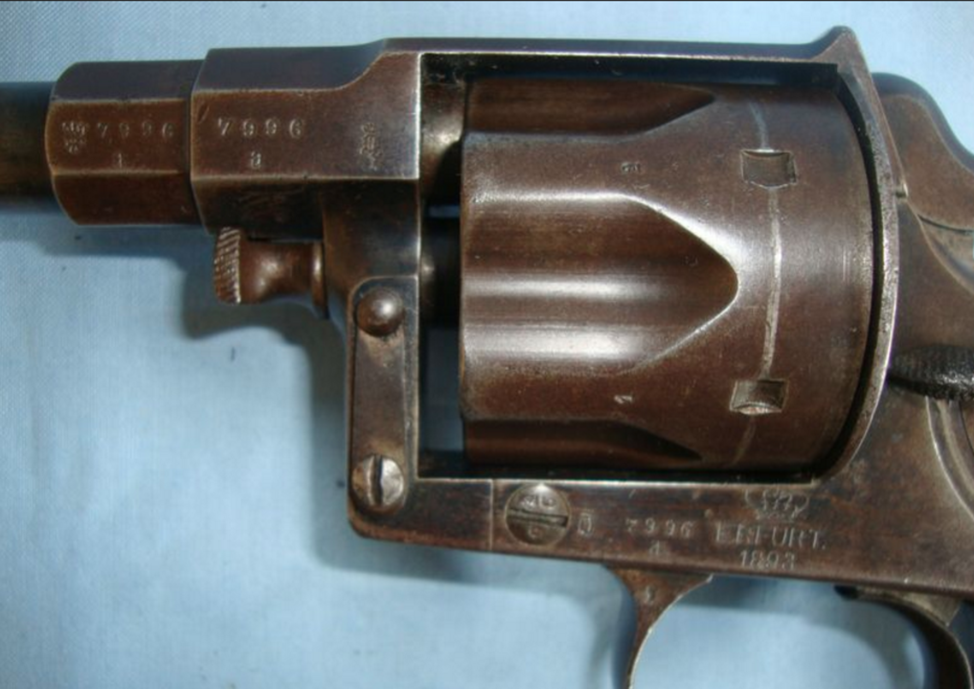 ALL MATCHING NUMBERS, 1893 Imperial Prussian M/83 10.6 mm Reichs Revolver By Erfurt - Image 2 of 3