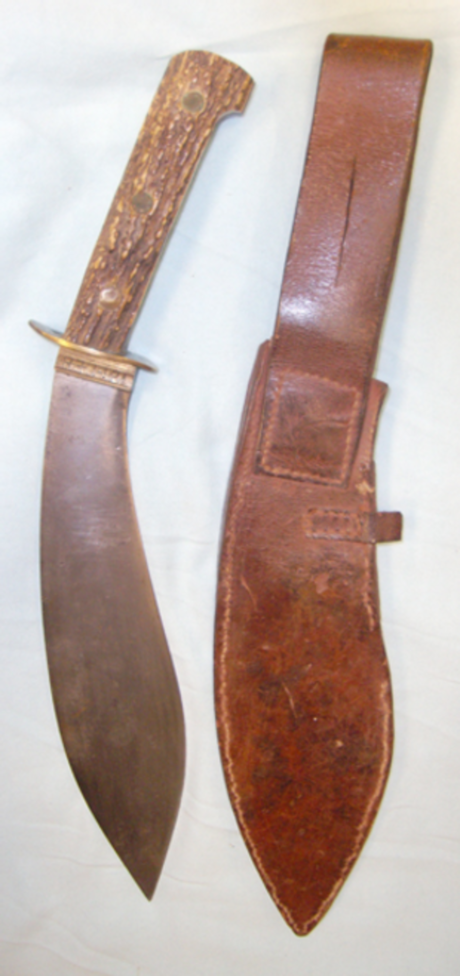 WW2 Chindit, Special Forces, Far East/ Burma Kukri Type Fighting Knife Marked 'Burma 12 (M) - Image 3 of 3
