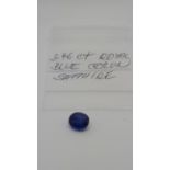 3.46 ct royal blue sapphire