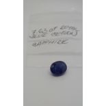 7.63 ct royal blue sapphire