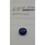 5.22 ct royal blue sapphire