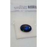 2.79 ct natural loose black opal with play of colour