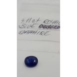 4.11 ct royal blue sapphire