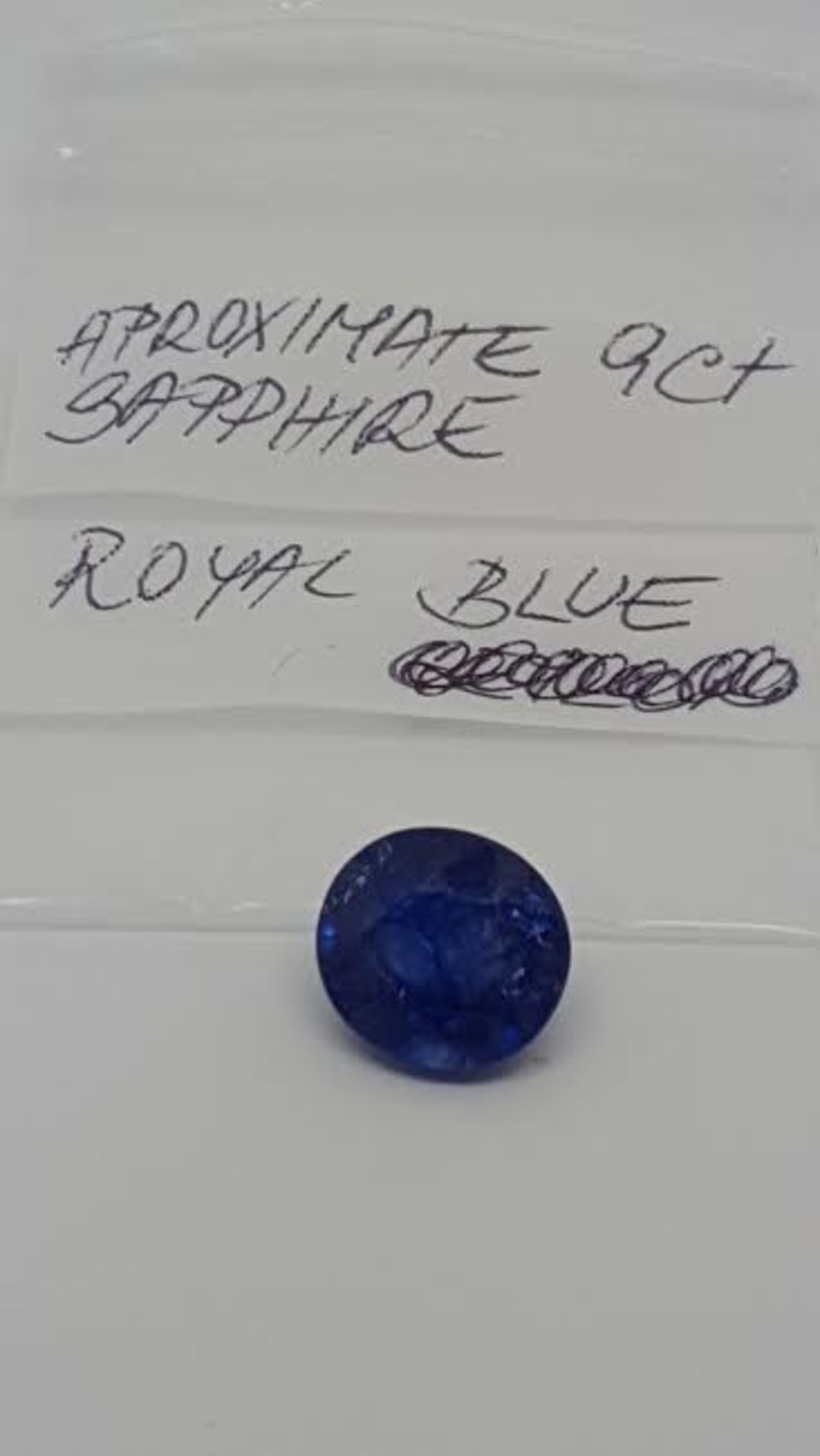 9.00 ct royal blue sapphire