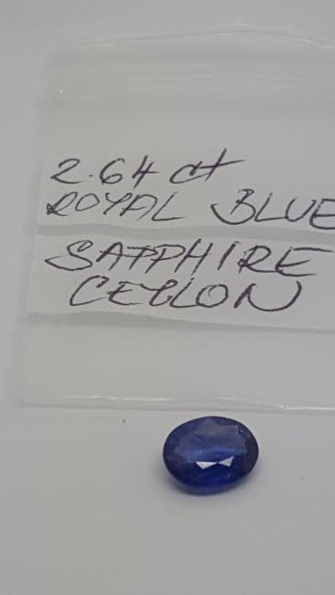 2.64 ct royal blue sapphire