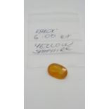 6 ct yellow sapphire