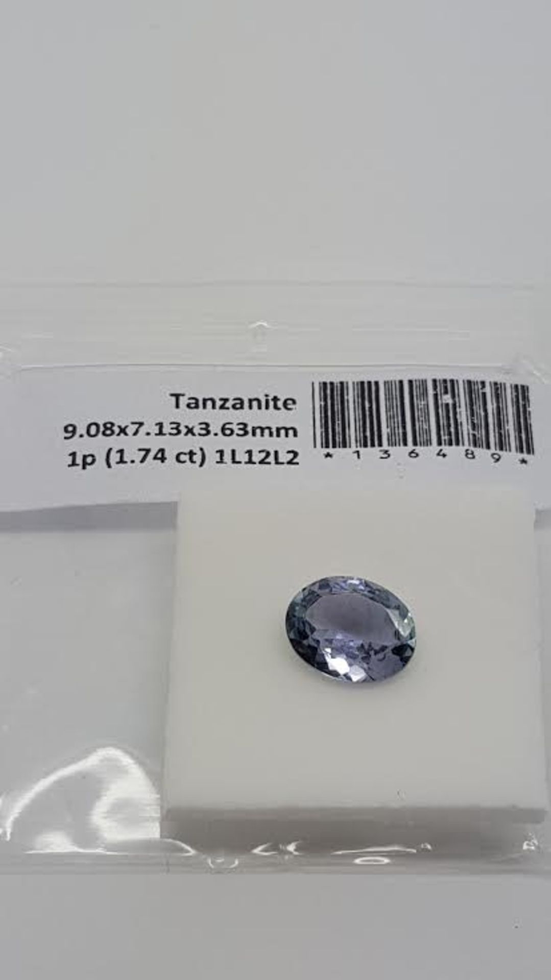 1.74 ct natural loose tanzanite