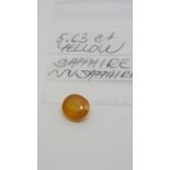 5.63 ct yellow sapphire