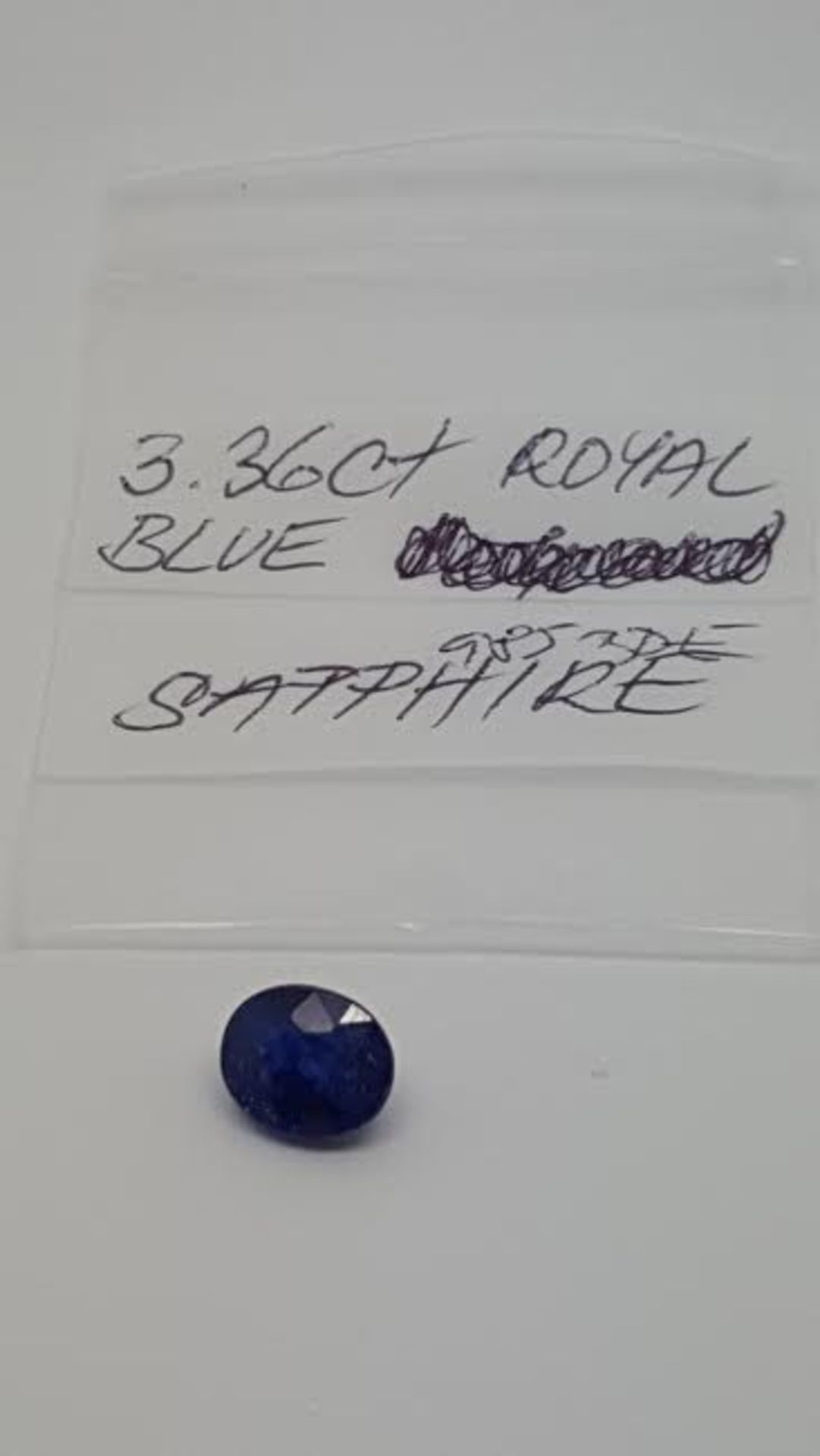 3.36 ct royal blue sapphire