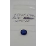 4.04 ct royal blue sapphire