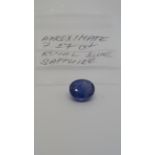 7.27 ct royal blue sapphire