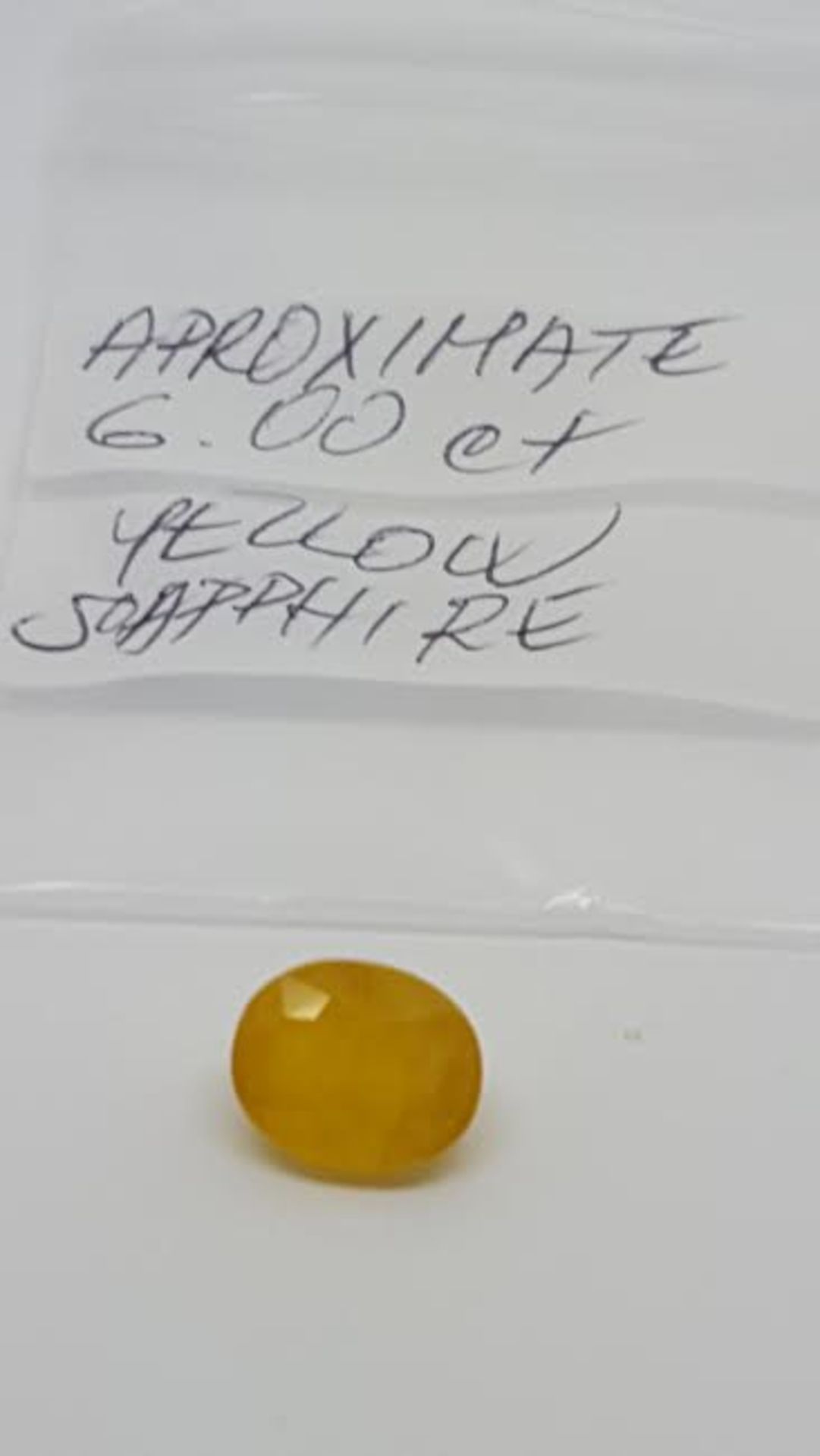 6.00 ct yellow sapphire