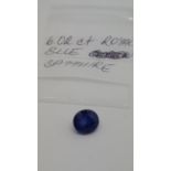 6.02 ct royal blue sapphire