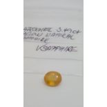 3.49 ct yellow sapphire