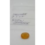 5.5 ct yellow sapphire