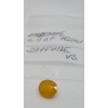 6.11 ct yellow sapphire