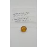 4.01 ct yellow sapphire