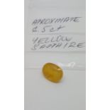 6.5 ct yellow sapphire