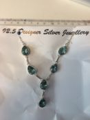 Apatite Gemstone .925 Silver Jewellery Necklace 18 Inches