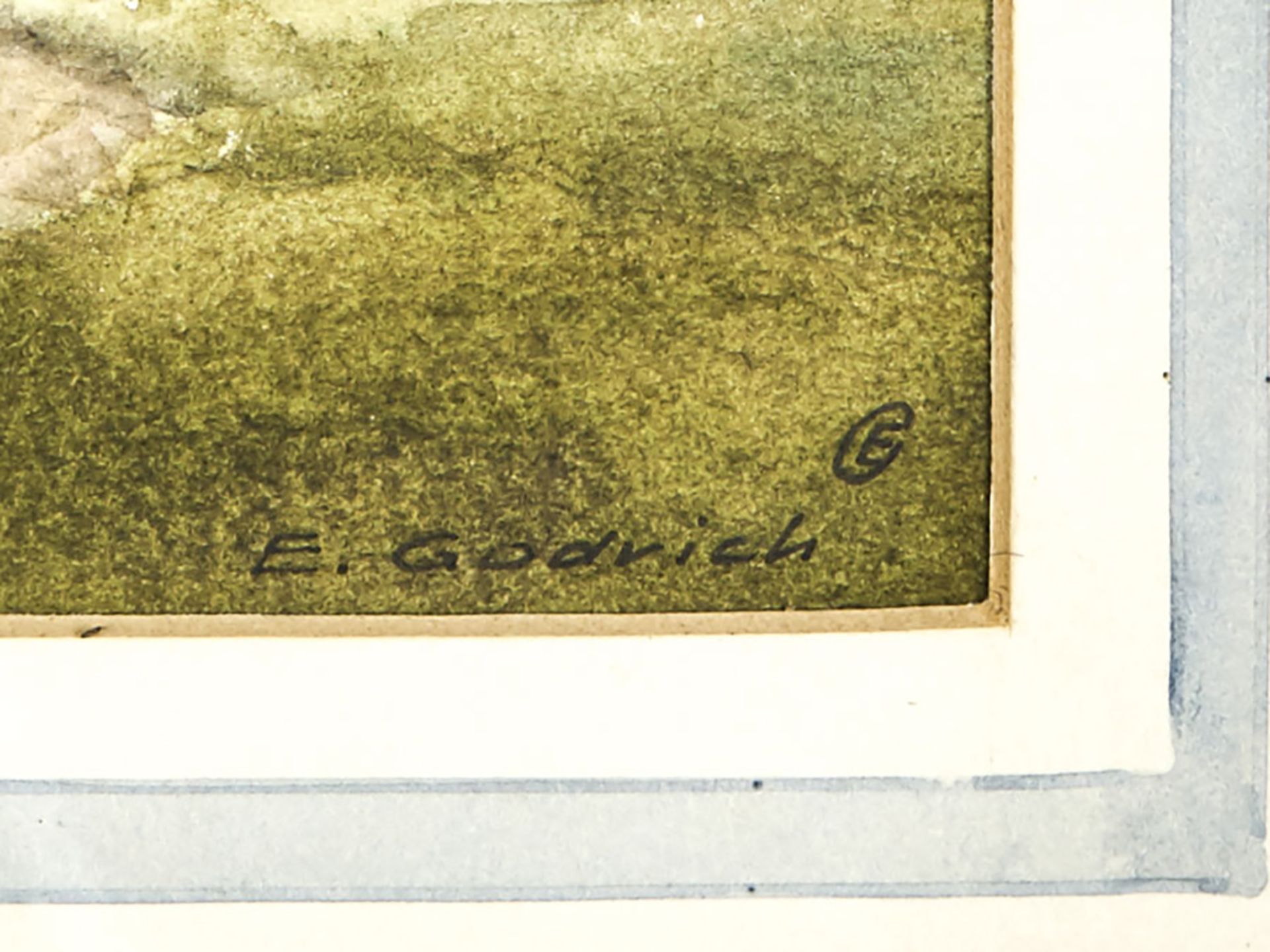 E. GODRICH, 'ON SKOMER ISLAND', ORIGINAL WATERCOLOUR 20TH C - Image 7 of 9