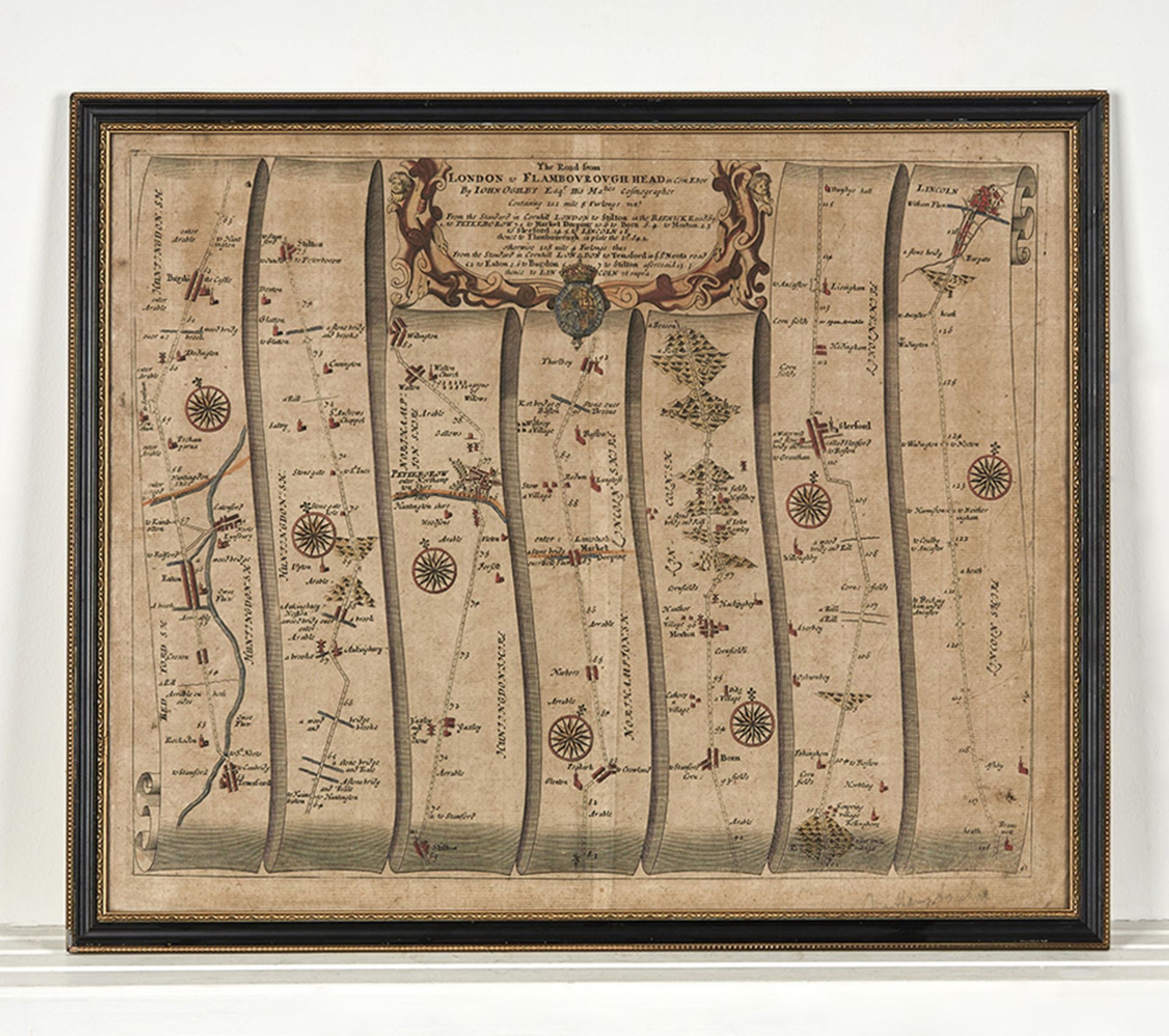 J. OGILBY, THE ROAD FROM LONDON TO FLAMBOROUGH HEAD 1777 - Image 9 of 9