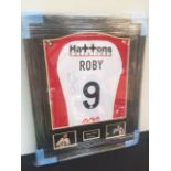 James Roby Shirt 27" x 33" Black frame